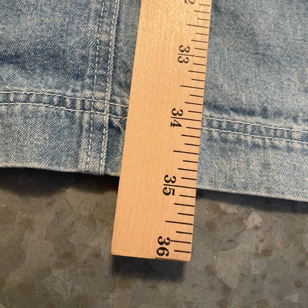 Vintage Disney Winnie the Pooh Tigger Embroidered Overall Dress Large Denim Jean - Picture 11 of 11